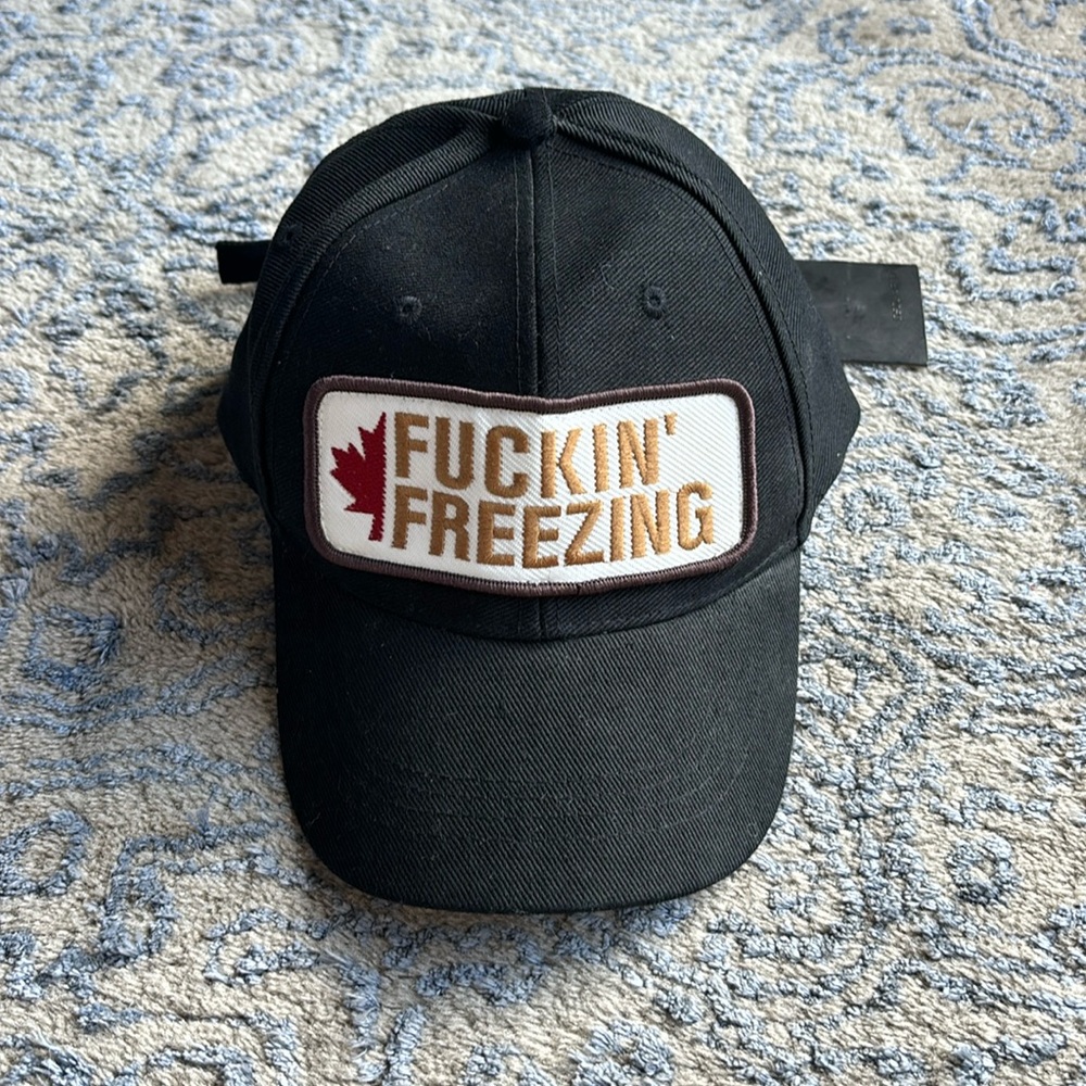 NWT DSQUARED Logo Black Baseball Hat
